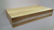 Load image into Gallery viewer, Mulberry wood floating shelf with drawer
