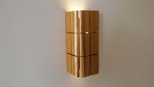 Load image into Gallery viewer, mulberry wood wall lamp
