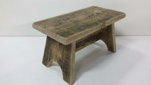 Load image into Gallery viewer, Recycled wood rustic step stool

